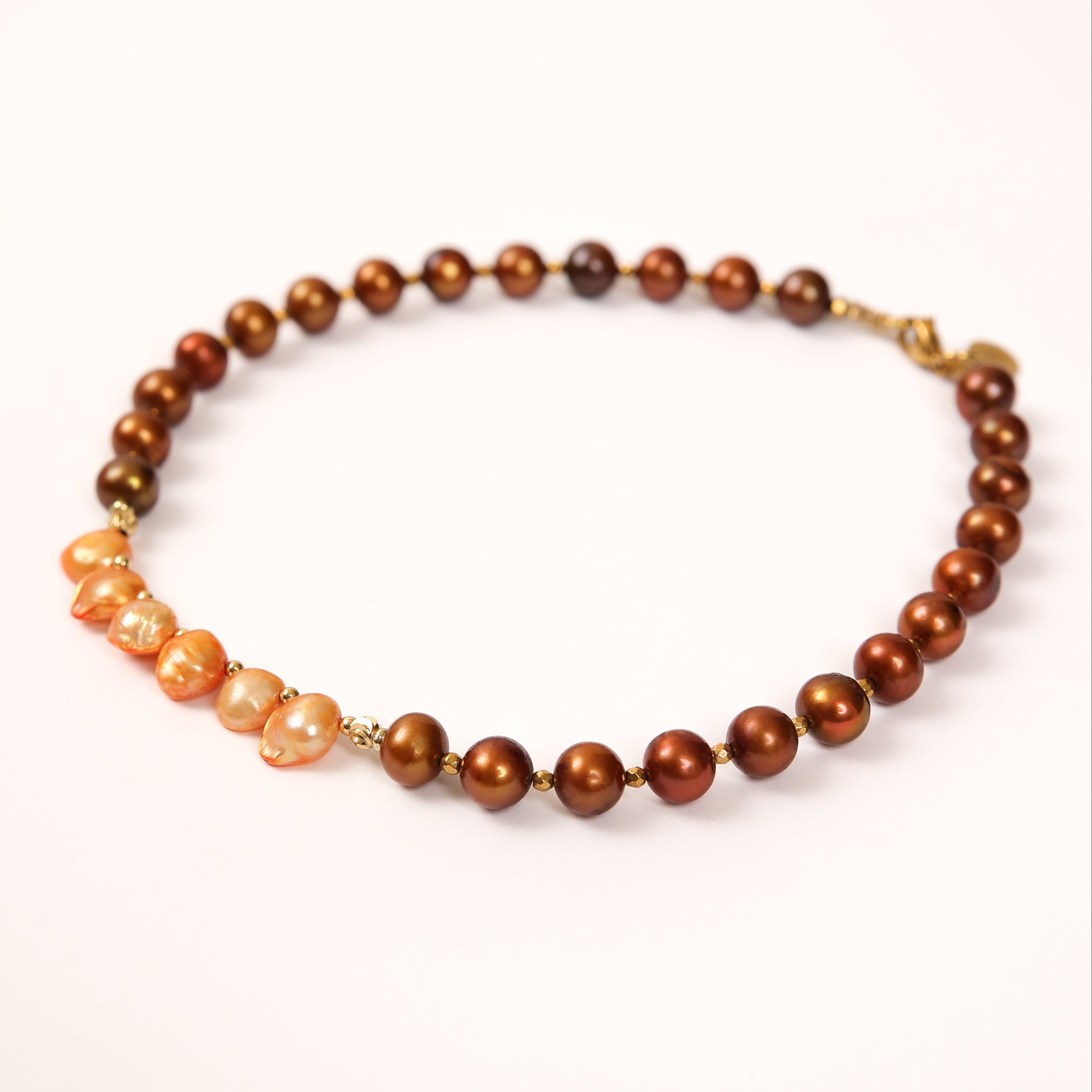 Collar de perlas - Conjunto de tres capas