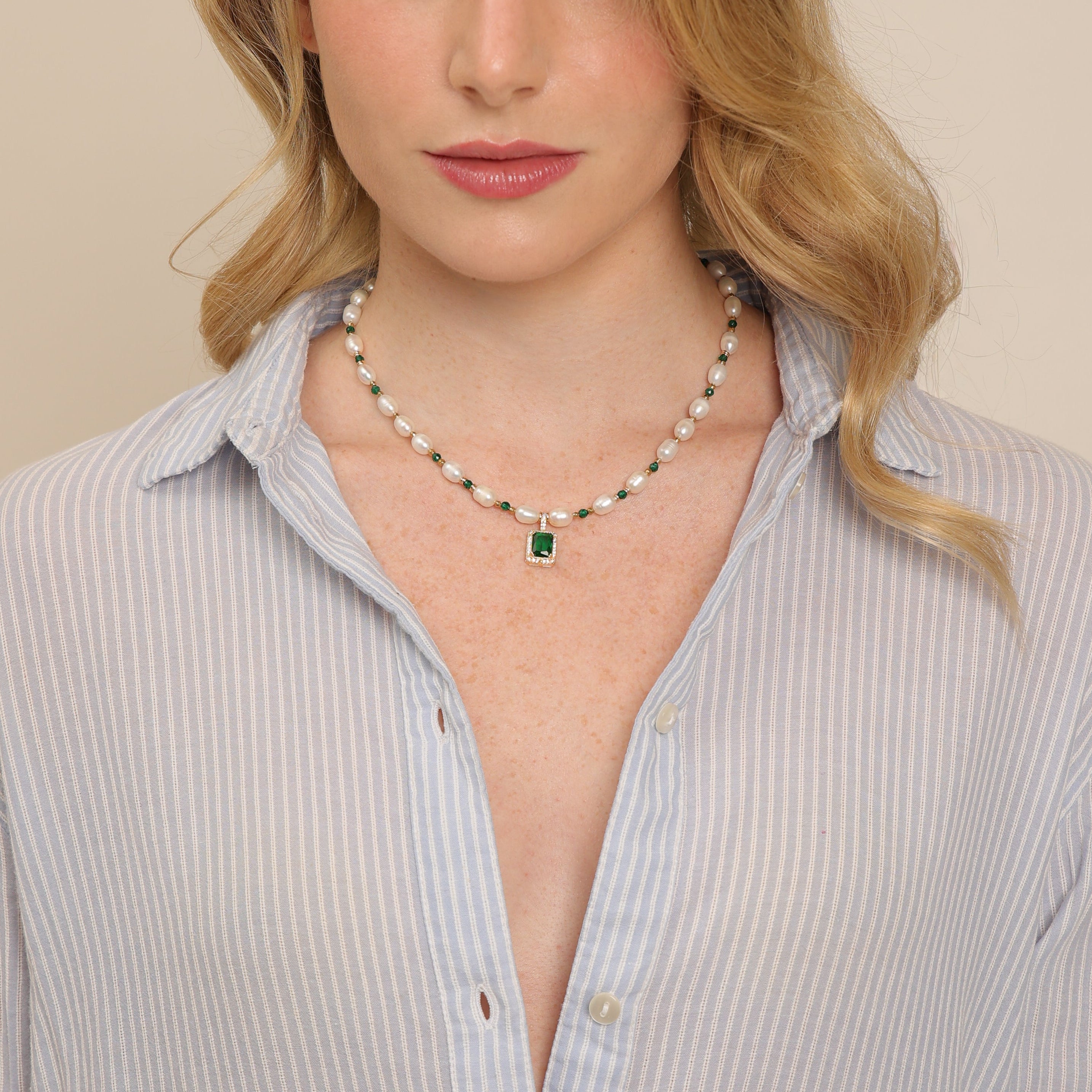 Collier de perles - Jade et hématite