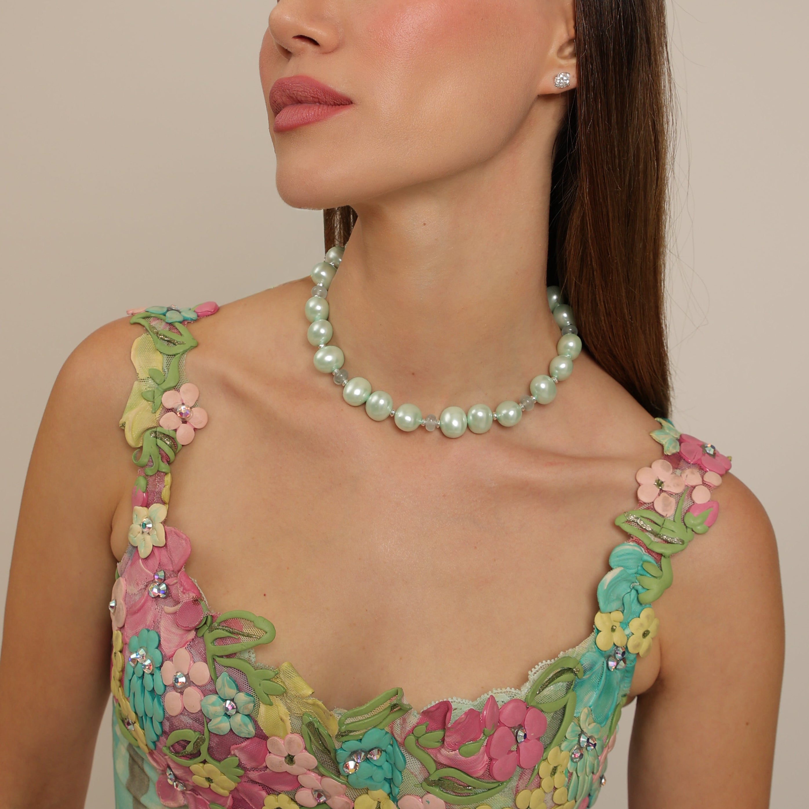 Perla Majorica y calcedonia