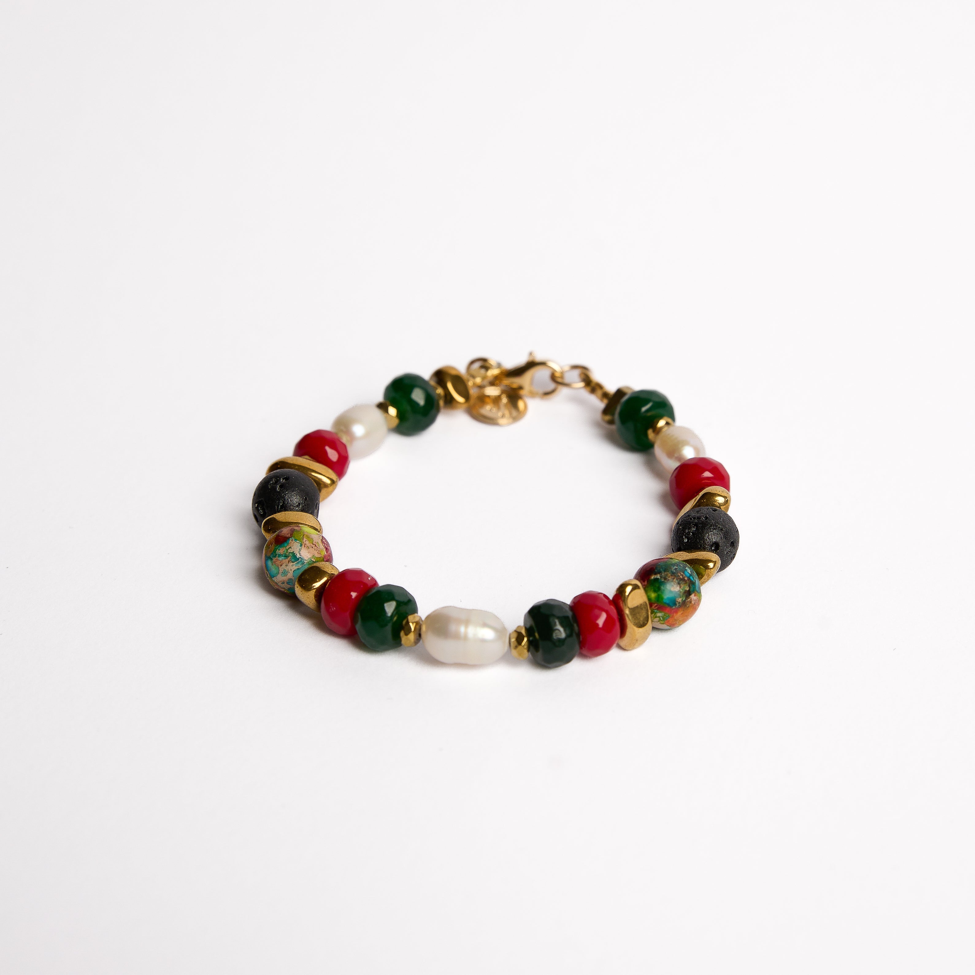 BRACELET MÉLANGE DE PIERRES PRÉCIEUSES