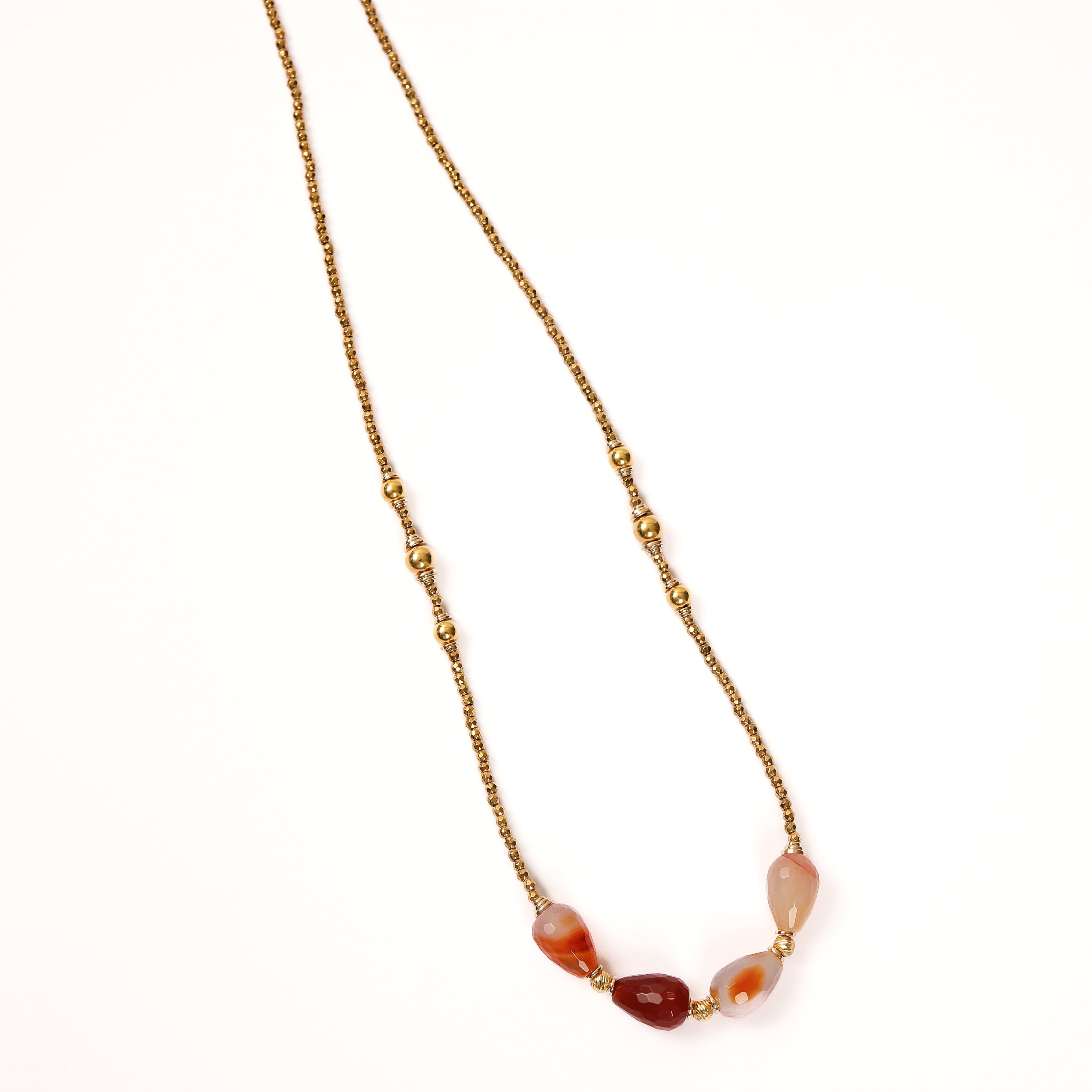 Collier en cornaline