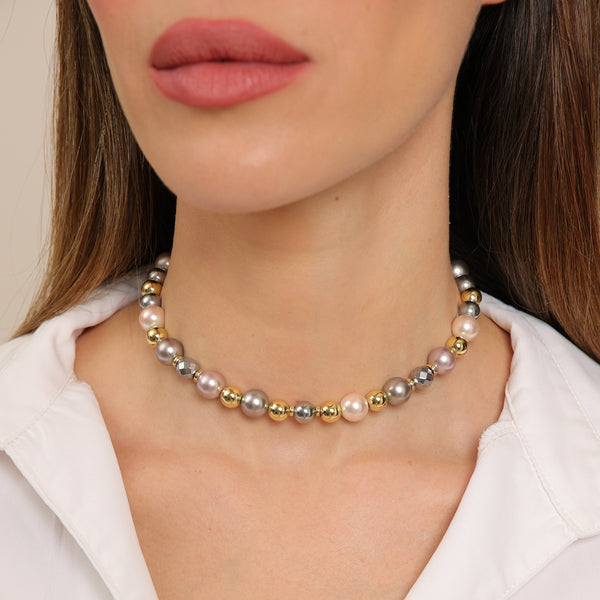 Perle de Majorque et hématite