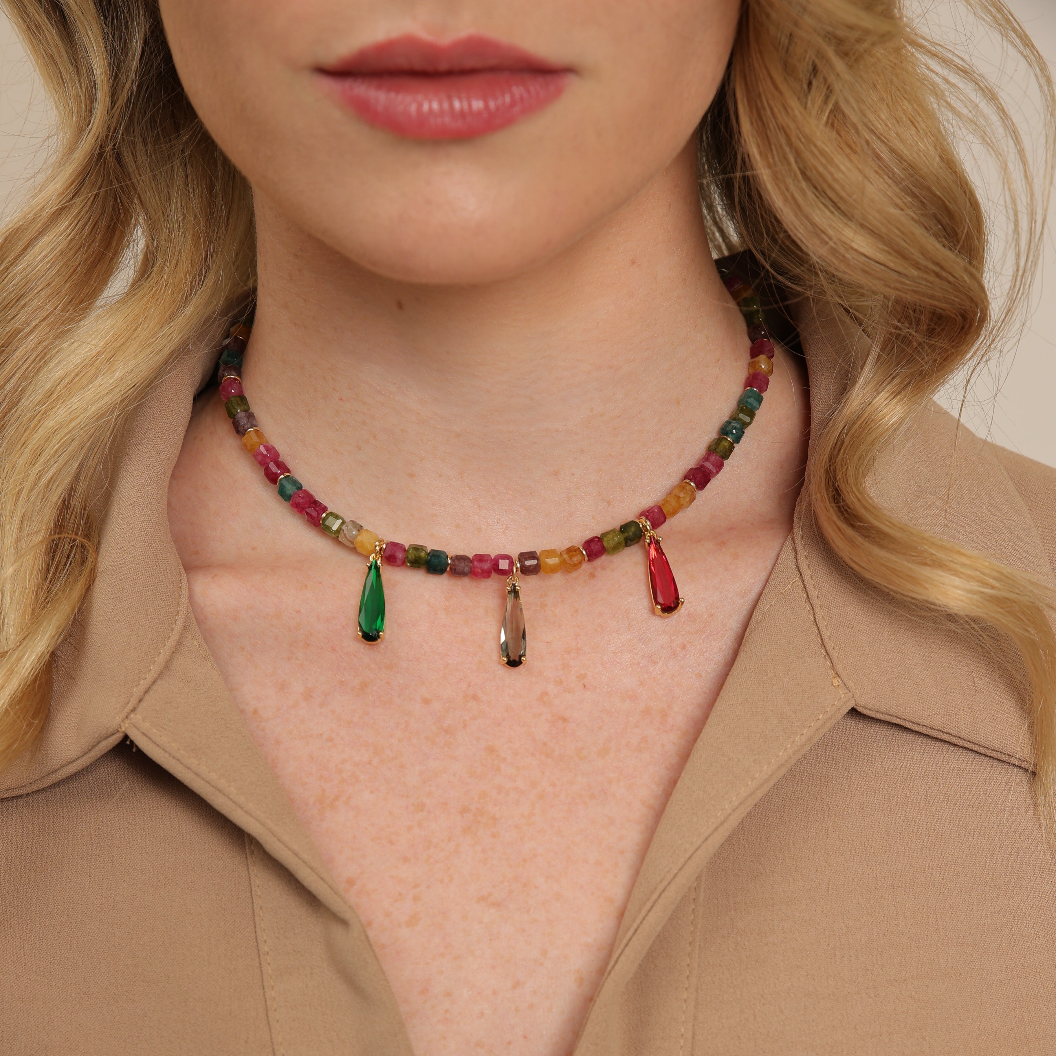 Collier en tourmaline
