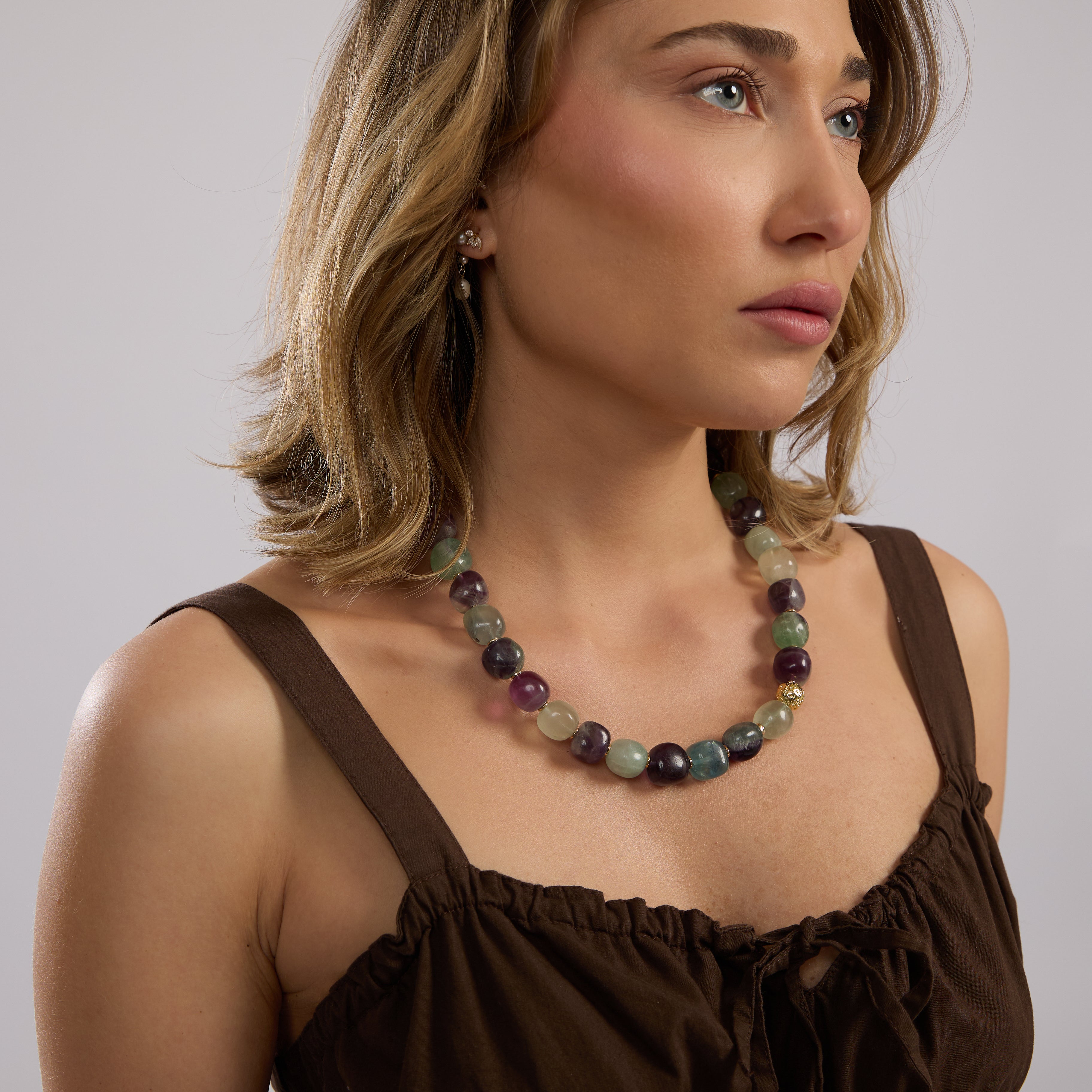 Collier en fluorite