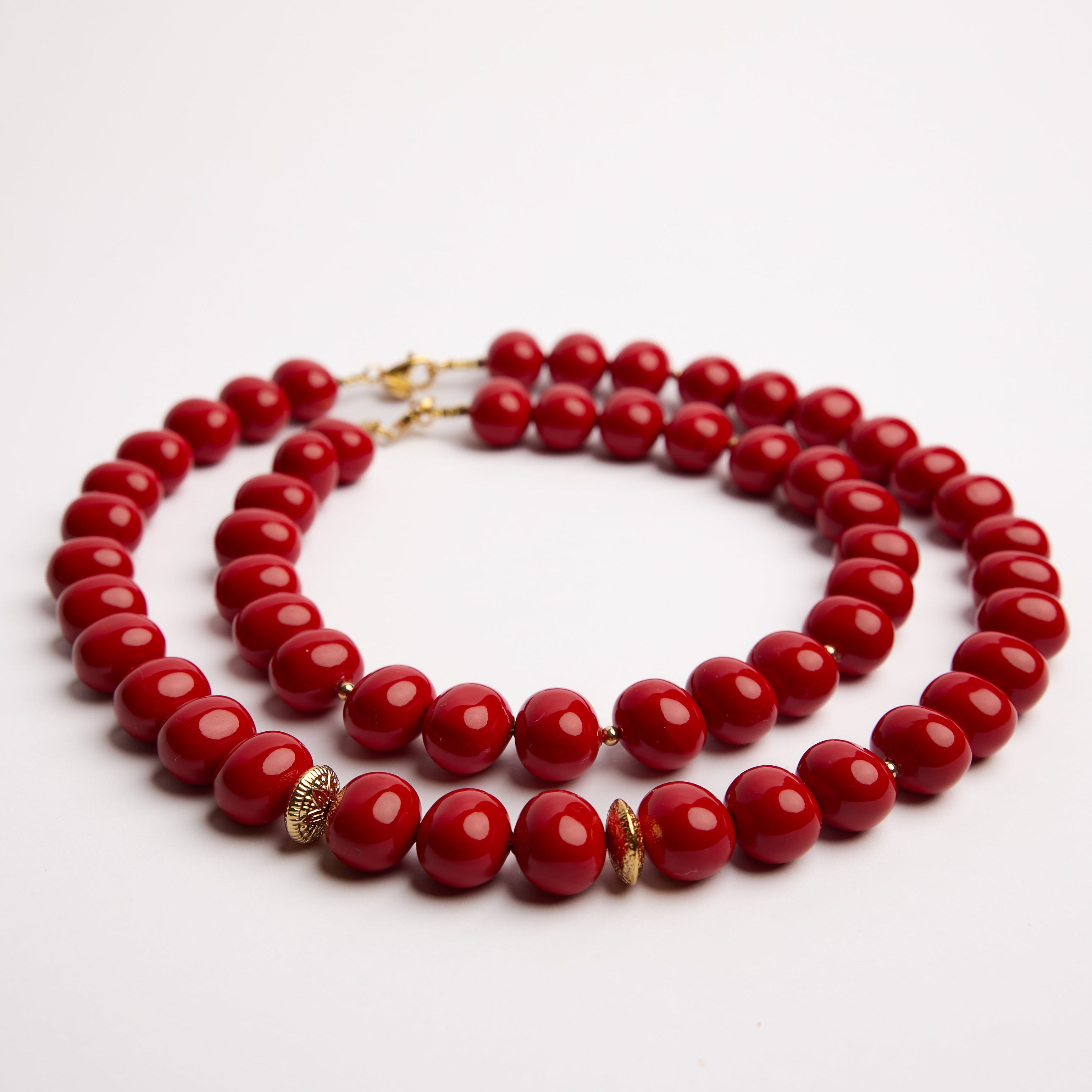 Perle Majorica - Rouge véritable