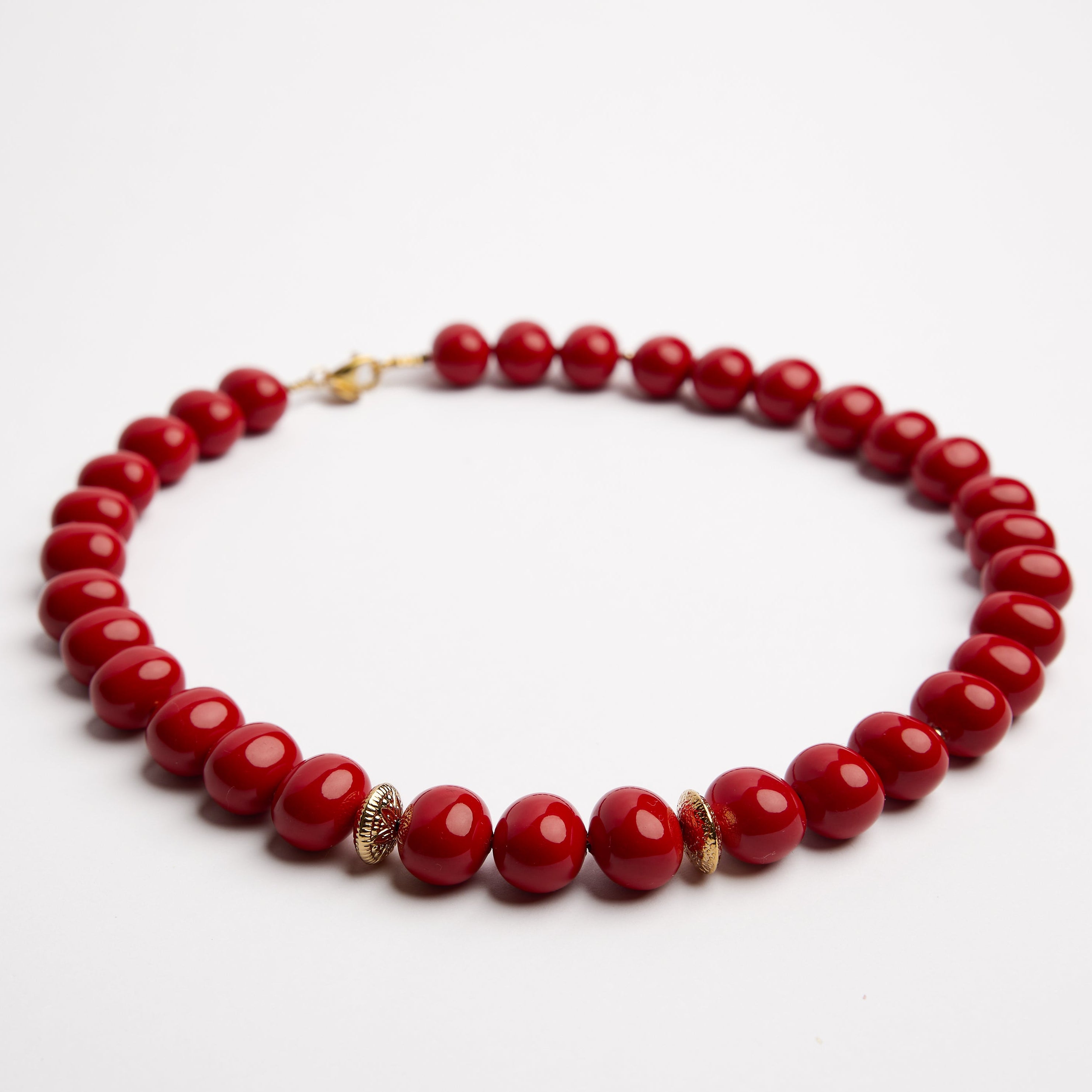Perle Majorica - Rouge véritable