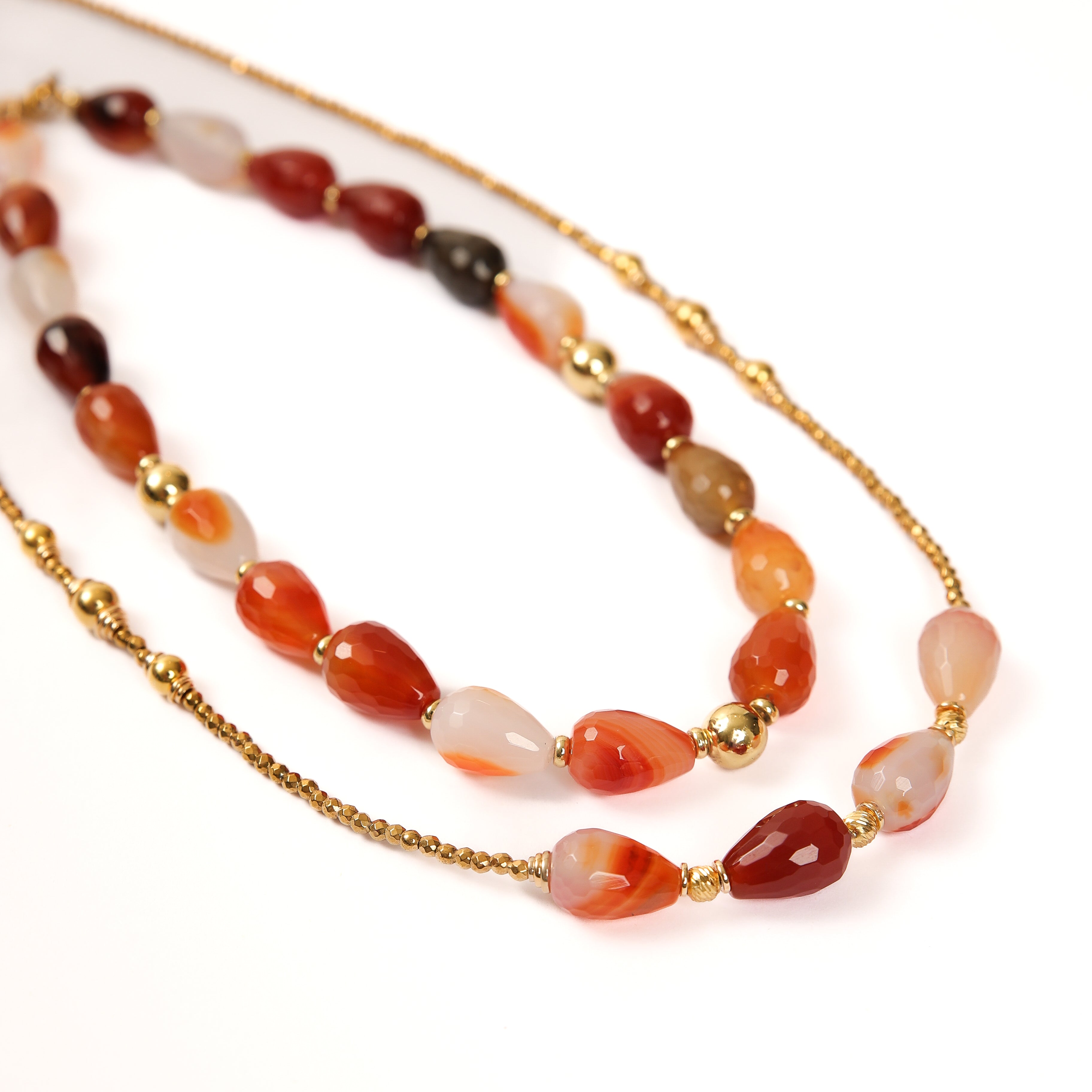 Collier en cornaline